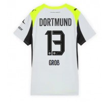 Borussia Dortmund Pascal Gross #13 Koszulka Wyjazdowa damskie 2025-26 Krótki Rękaw